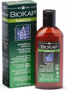 Шампунь-гель для душа biokap shampoo doccia eco-biologico biosline