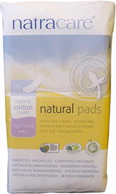 Натуральные женские прокладки natural pads nightimes natracare