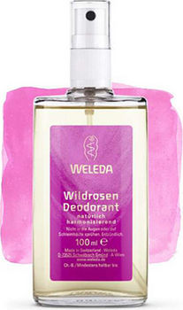 Розовый дезодорант weleda