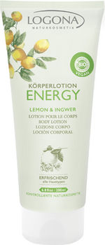 Лосьон для тела с лимоном и имбирем energy logona