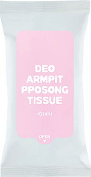 Дезодорирующие салфетки deo armpit pposong tissue a'pieu - A’PIEU