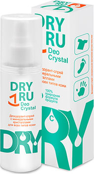 Дезодорант-спрей с минеральными кристаллами для всех типов кожи deo crystal dryru