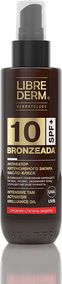 Bronzeada масло-блеск spf10 активатор интенсивного загара, 150 мл librederm