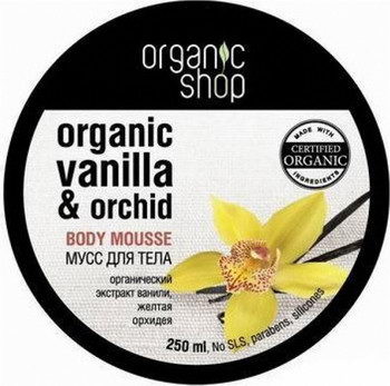 Мусс для тела «бурбонская ваниль» organic shop