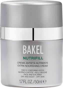 Крем увлажняющий для лица и контура глаз для сухой кожи Nutrifill, 50 ml - Bakel