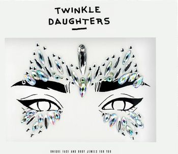 Патч для лица «корона» с кристаллами мультиколор - Twinkle Daughters