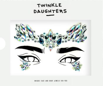 Патч для лица «корона» с голубыми кристаллами - Twinkle Daughters