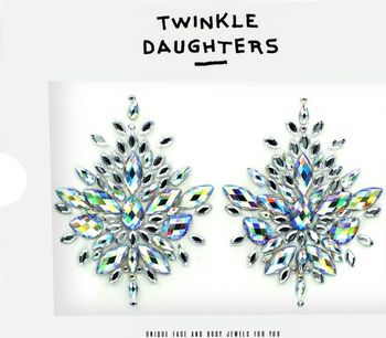 Патч для тела из двух частей с кристаллами мультиколор - Twinkle Daughters