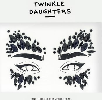 Патч для лица «маска» с черными кристаллами - Twinkle Daughters