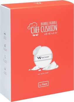 Набор для ухода за кожей лица Bubble Bubble Chef Cushion (спонж + сыворотка с витамином С) - Wish Formula