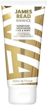 Увлажняющий лосьон для лица и тела SUPERFOOD MOISTURISER FACE & BODY, 200 ml - James Read