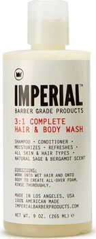 Питательный шампунь и гель для душа 3:1 Complete Hair & Body Wash, 265 ml - Imperial Barber