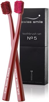 Лимитированный набор ультрамягких зубных щёток №5 Limited Edition №5 Toothbrushes , 2шт - Swiss Smile