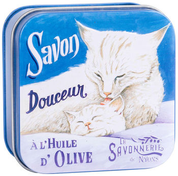 Мыло с розой Белые коты La Savonnerie de Nyons