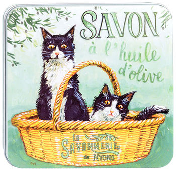 Набор мыла, 4 шт Черные коты La Savonnerie de Nyons