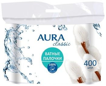 Ватные палочки 400 шт Aura