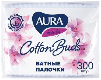 Ватные палочки 300 шт Aura