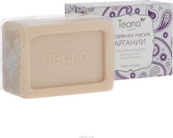 Натуральное мыло с маслом арганы "Древняя магия аргании" для сухой и чувствительной кожи лица и тела, 100 г (Teana)