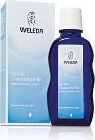 Нежное очищающее молочко для нормальной и сухой кожи, 100 мл (Weleda)
