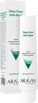Маска с глиной и АНА-кислотами очищающая для лица, 100 мл (Aravia Professional)