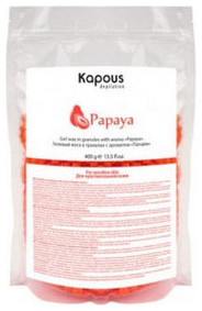 Гелевый воск с ароматом «Папайя» в гранулах, 400 г (Kapous Professional)