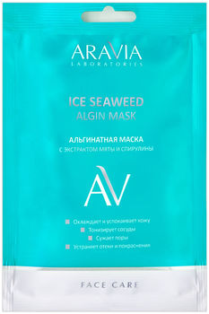 Альгинатная маска с экстрактом мяты и спирулины, 30 г (Aravia Laboratories)