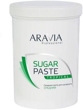 Сахарная паста "Тропическая" средней консистенции для депиляции, 1,5 кг (Aravia Professional)