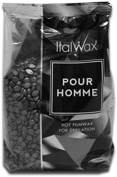 Воск горячий пленочный "POUR HOMME" мужской, гранулы, 1 кг (Italwax)