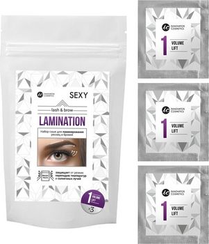 Набор саше с составом #1 VOLUME LIFT "SEXY LAMINATION" для ламинирования ресниц и бровей, 1 шт. (Innovator Cosmetics)
