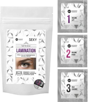 Набор составов "SEXY LAMINATION" для ламинирования ресниц и бровей, в саше, 1 шт. (Innovator Cosmetics)