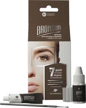 Набор "BRONSUN" для домашнего окрашивания, темно-коричневый, 1 шт. (Innovator Cosmetics)