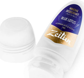 Минеральный шариковый дезодорант "Голубой лотос" с коллоидным серебром, 50 мл (Зейтун)