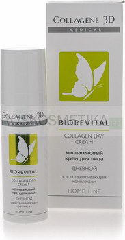 Коллагеновый крем с восстанавливающим комплексом "Biorevital" дневной для лица, 30 мл (Medical Collagene 3D)