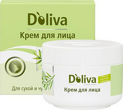 Крем для сухой и чувствительной кожи лица, 50 мл (Doliva) - D`Oliva