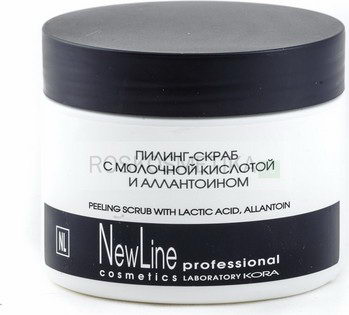 Пилинг-скраб с молочной кислотой и аллантоином, 300 мл (New Line)