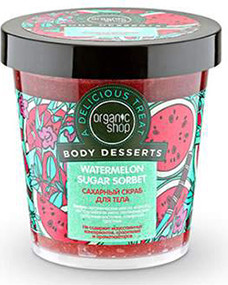Сахарный скраб для тела "Watermelon Sugar Sorbet", 450 мл (Organic Shop)