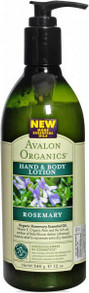 Лосьон для рук и тела с маслом розмарина, 340 мл (Avalon Organics)