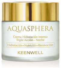 Ночной интенсивно увлажняющий крем "Aquasphera" тройного действия, 80 мл (Keenwell)