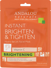 Тканевая маска "Куркума и витамин С" осветляющая для лица, 6 шт.*18 мл (Andalou Naturals)