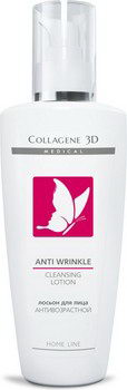 Антивозрастной очищающий лосьон "Anti Wrinkle" для лица, 250 мл (Medical Collagene 3D)