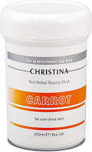 Морковная маска красоты для пересушенной кожи, 250 мл (Christina)