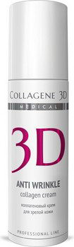 Крем для лица "Anti Wrinkle" с плацентолью, коррекция возрастных изменений для зрелой кожи, 150 мл (Medical Collagene 3D)