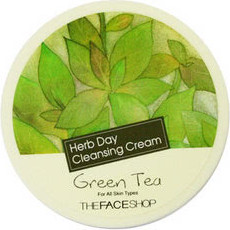 Крем с зеленым чаем очищающий для лица, 150 мл (The Face Shop)