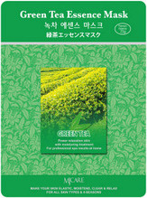 Маска "Зеленый чай" тканевая, 23 г (Mijin)