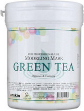 Маска альгинатная с экстрактом зеленого чая, банка, 240 г (700 мл) (Anskin)