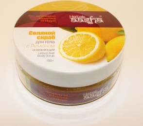 Скраб "Лимон" для тела, 150 мл (Aasha)