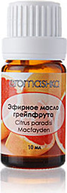 Грейпфрута 100 % натуральное эфирное масло, 10 мл (Аромашка)
