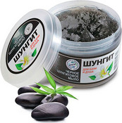 Черное мыло для бани и душа шунгит
