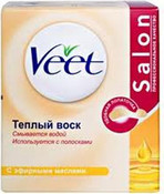 Теплый воск для депиляции с ароматными маслами veet