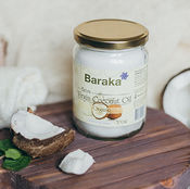 Кокосовое масло вирджин органик био 500 мл стекло baraka